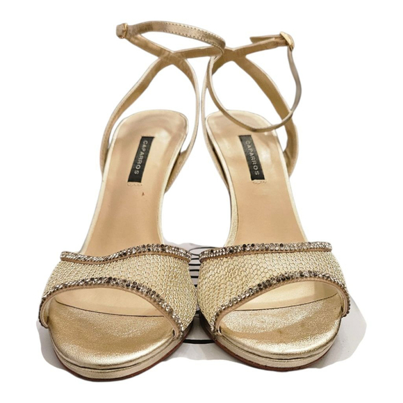 Caparros Gold Heels Size 9B - Picture 5 of 11